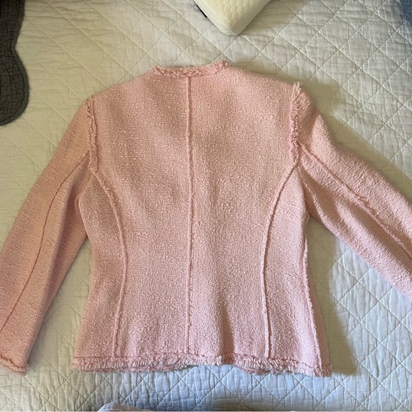Zara Pink Tweed Women's Jacket - Picture 6 of 6
